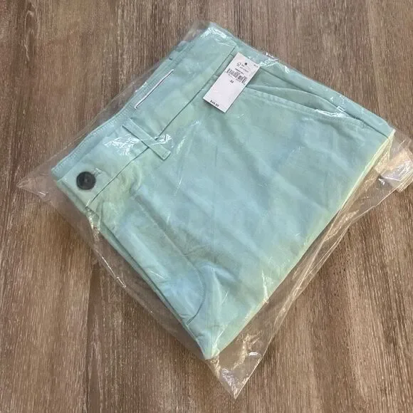 NWT Gap Men’s Dress Shorts 8” length Light Blue Casual Short Cotton - Picture 2 of 6